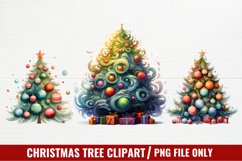 Christmas Tree Clipart Sublimation, Christmas Clipart Product Image 1