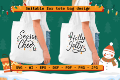 Christmas Quotes SVG | Holly Jolly | Season of Cheer Product Image 4