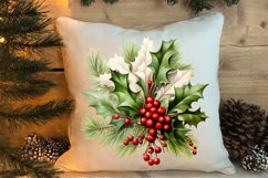 Winter Christmas Greenery Clipart, Christmas Greenery Clipar Product Image 4