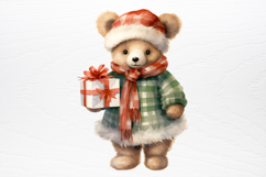 Christmas Teddy Bear Sublimation Clipart PNG Product Image 4