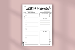 Cute Weekly Planner | Canva Editable Template Product Image 4