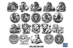 Lion Vector SVG Bundle Product Image 4