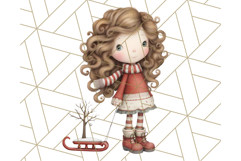 Cozy Christmas Clipart, Santa and Friends PNG Graphics Product Image 4