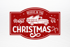 Farmhouse Vintage Christmas Sign SVG Product Image 4