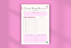 Aesthetic Daily Study Planner Template for Canva Digital S Product Image 4
