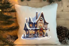 Fairy Christmas House Sublimation Clipart, Fairy Christmas Product Image 4