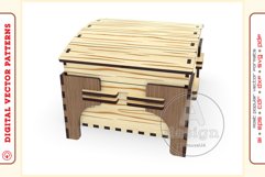 Box Organizer v19 - laser cut file - Glowforge ready SVG Product Image 4