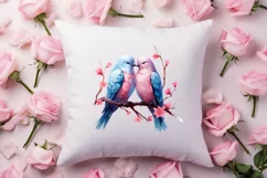 Breeds of Valentine Kissing Birds, Valentine's Day Clipart Product Image 4