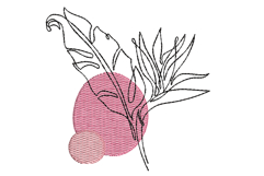 Feather Machine Embroidery Design Product Image 1