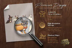 Halloween Frenchie DTF PNG Product Image 4