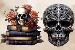 Gothic Antique Halloween Sublimation Clipart, Antique Hallow Product Image 5