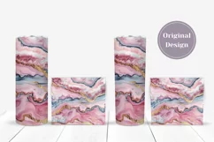 Pink Marble Tumbler Template, Blue Marble Tumbler Design Product Image 4