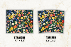 Flower Meadow Tumbler Wrap | 20 oz tumbler wrap Product Image 2