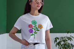 Colorful Floral Branch Embroidery Design Product Image 4