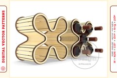 Wine Shelf v4 - laser cutting file - Glowforge ready SVG Product Image 4