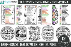 Farmhouse Halloween SVG Bundle | Halloween SVG Bundle PNG Product Image 1