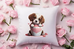 Valentines Day Dog Clipart, Valentines PNG Product Image 4