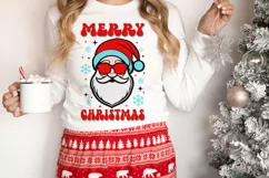 Merry Christmas SVG, Santa SVG, Groovy Christmas SVG Product Image 5