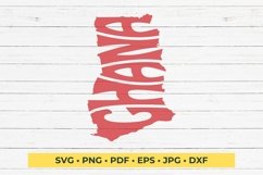 Ghana SVG cut file in the shape of the country Product Image 1