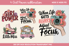 Girl Power sublimation Bundle PNG Product Image 5