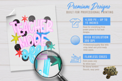 Teacher Mode Off PNG, Retro Teacher Design Product Image 5