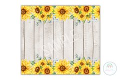 Sunflower Farmhouse Tumbler Sublimation Design PNG Product Image 3