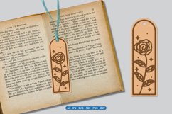 Flower Bookmark Lasercut - Laser cut Template Product Image 1