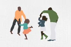 Fathers day clipart, Family clipart, Father daughter, 20 PNG Product Image 5