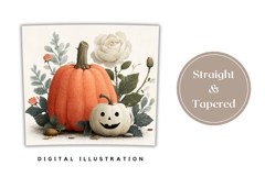 Halloween Pumpkin Tumbler PNG, Fall Tumbler Template Product Image 4