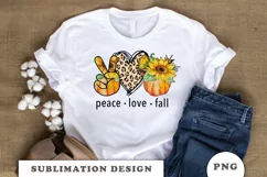 Peace Love Fall png sublimation designs downloads Product Image 3
