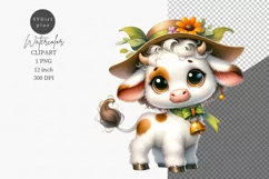 Farm animals clipart, Cow clipart, Cute animals Product Image 1