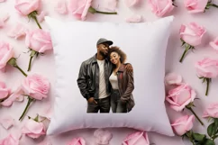 Valentines Day Black Couple Clipart, Black Couple Clipart Product Image 4