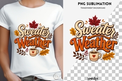Autumn phrase png design for T-shirts Product Image 4