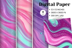 Abstract Wave Digital Paper Background Wallpaper Wallart_2 Product Image 1