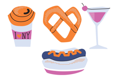 New York clipart Manhattan Set Sublimation Design PNG, SVG Product Image 2