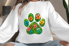 Paw Dog Print Sublimation PNG, Graphic Illustration Crafts Product Image 3