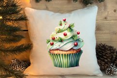 Christmas Cupcake Collection, Christmas Cupcake Clipart Product Image 4