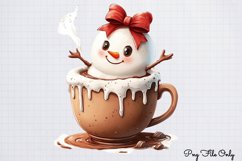 Christmas Cute-Snowman Clipart PNG Product Image 1