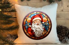 Stained Glass Painting Of Santa Clipart Sublimation Product Image 4
