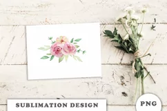 Watercolor flowers bouquet PNG Product Image 4