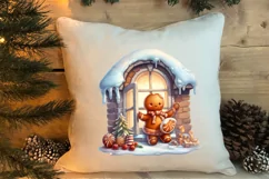 Christmas Santa House Clipart, Christmas PNG Product Image 4