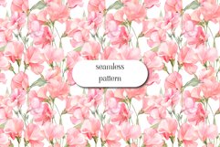 Sweet Pea Floral - Seamless Pattern Pea Flowers Product Image 1