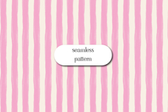 Pink Hand Painted Stripe Seamless Pattern Product Image 1