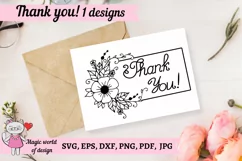 Thank you svg clipart Product Image 2