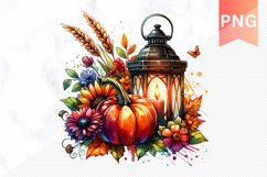 Autumn Pumpkin Harvest Sublimation - Clipart PNG Design Product Image 1
