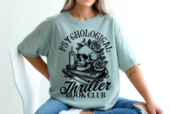 Gothic Book Club SVG PNG Skull Reader Dark Academia Product Image 4