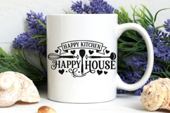 Happy Kitchen Happy House Svg, Farmhouse Kitchen Svg. Product Image 5