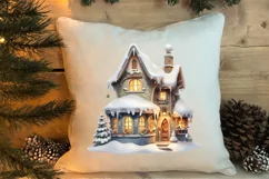 Fairy Christmas House Sublimation Clipart, Fairy Christmas Product Image 4