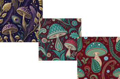 Maximalist Mushroom Tapestry Seamless Pattern, Digital Paper Product Image 4