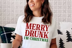 Merry Drunk I'm Christmas SVG, Adult Christmas SVG Product Image 3